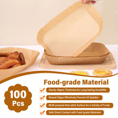 Disposable Air Fryer Paper Liners, Air Fryer Non-stick Accessories