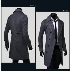 Men's Long Trench Coat