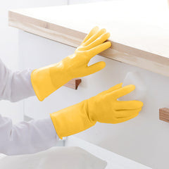 Thickened Rubber Band Dishwashing Gloves Household