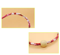 Camphor Wood Insect Repellent Pet Bell Necklace Dog External Insect Repellent Collar