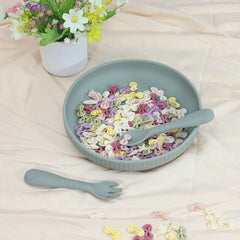 Creative, Minimalist And Portable Children's Silicone Dining Plate