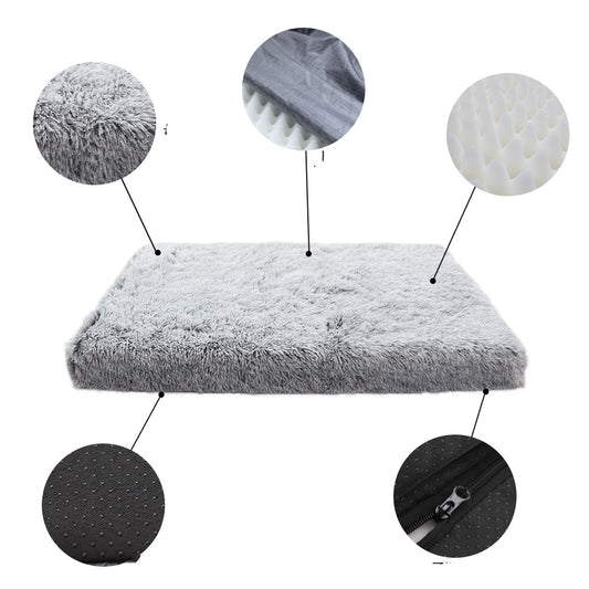 Plush Square Doghouse Cat Mat Deep Sleep