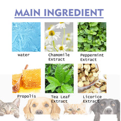 Dog & Cat Teeth Cleaning Spray, Pet Oral Cleaning, Breath Refreshing Deodorant Cleaning Spray