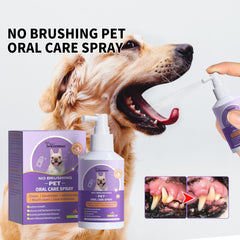 Dog & Cat Teeth Cleaning Spray, Pet Oral Cleaning, Breath Refreshing Deodorant Cleaning Spray