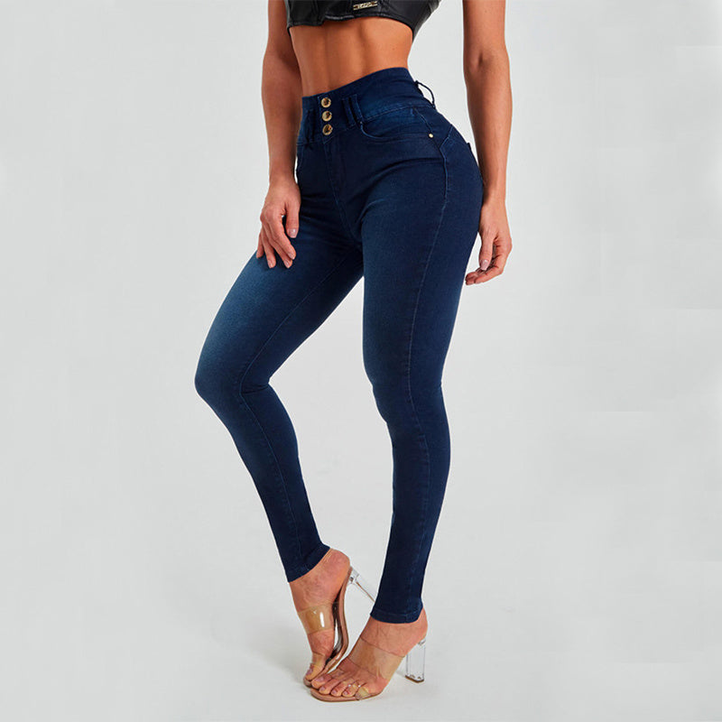 High Waist Jeans Women's Skinny Jeans Tight Stretch Shaping And Hip Lifting Pants