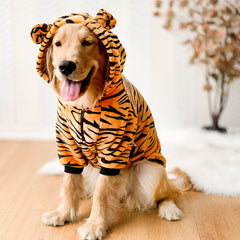 Pet Dog Golden Retriever Clothes Tiger Pet Costume