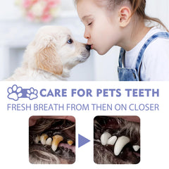 Dog & Cat Teeth Cleaning Spray, Pet Oral Cleaning, Breath Refreshing Deodorant Cleaning Spray