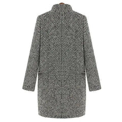 WOLF Houndstooth Wool Coat