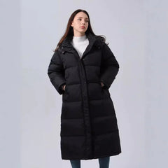 Women's Quilted Plaid Hooded Coat