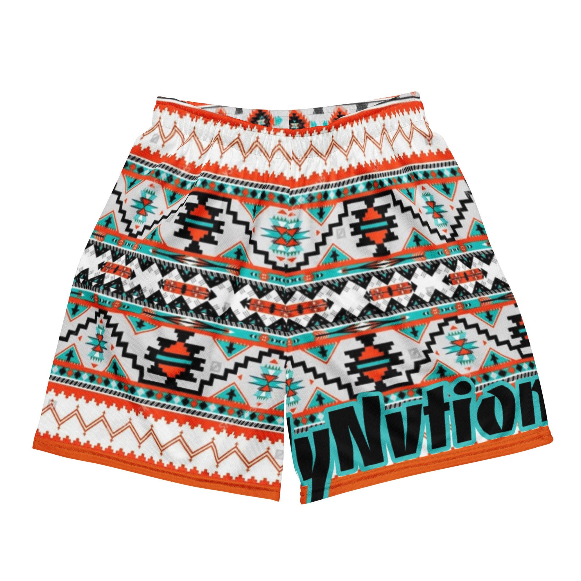 mesh shorts with Brand logo