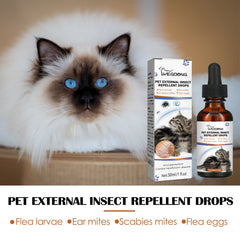 Pet Topical Insect Repellent, Dog And Cat Cleaner, Tick And Flea Drops
