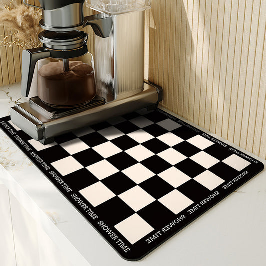 Cup Non Slip Pot Kitchen Drain Mat