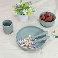 Creative, Minimalist And Portable Children's Silicone Dining Plate