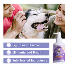 Dog & Cat Teeth Cleaning Spray, Pet Oral Cleaning, Breath Refreshing Deodorant Cleaning Spray